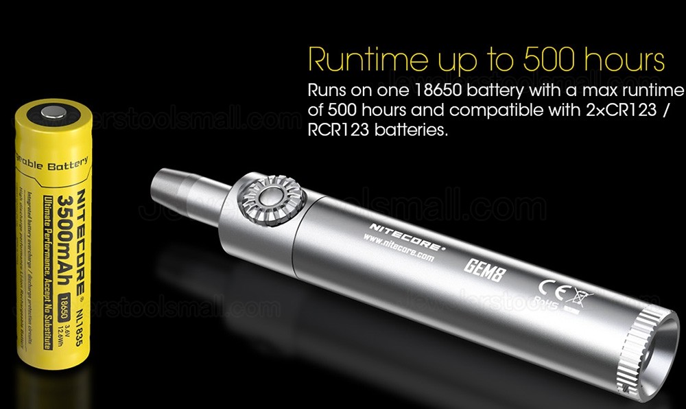 Nitecore GEM8 Professional Gemstone Identification Flashlight with Adjustable Brightness